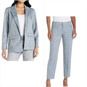 Liverpool Los Angeles Plaid Blazer and Pants Suit